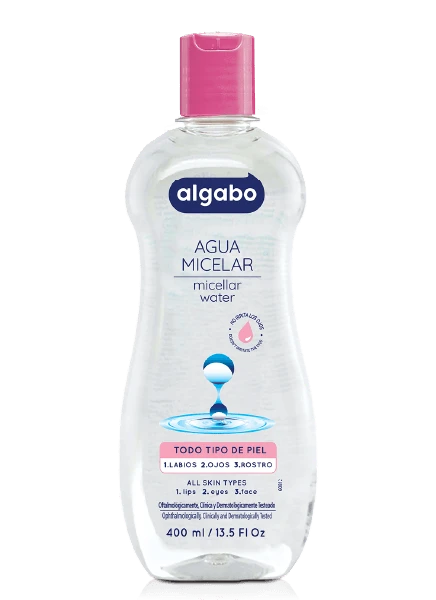 Agua Micelar Desmaquillante Algabo 400ml