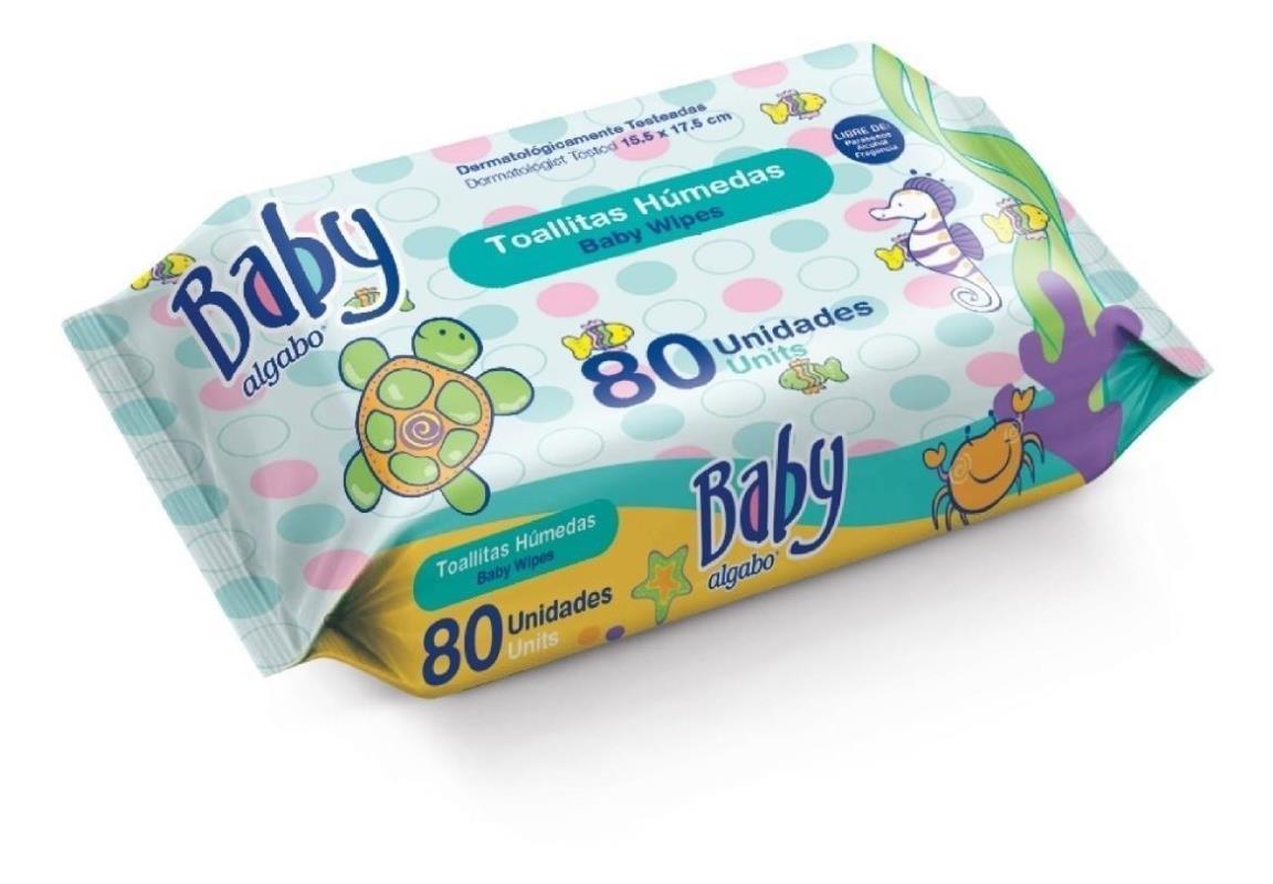 Toallitas Húmedas 80 Unidades Algabo Baby