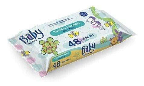 Algabo Baby Toallitas Húmedas Flow Pack 48 Unidades