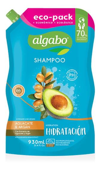 Algabo Shampoo Aguacate y Argán Eco-Pack 930ml