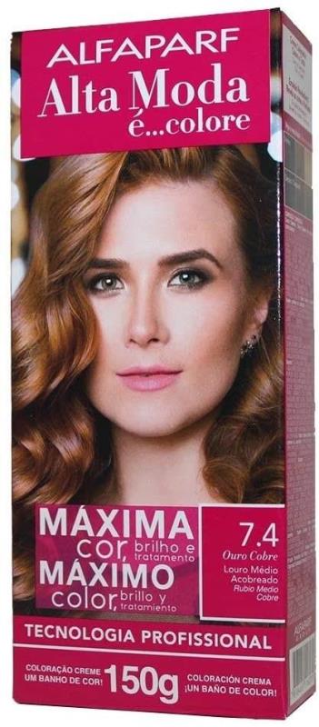 Coloración Alta Moda Tono 7.4 150 Grs. 
