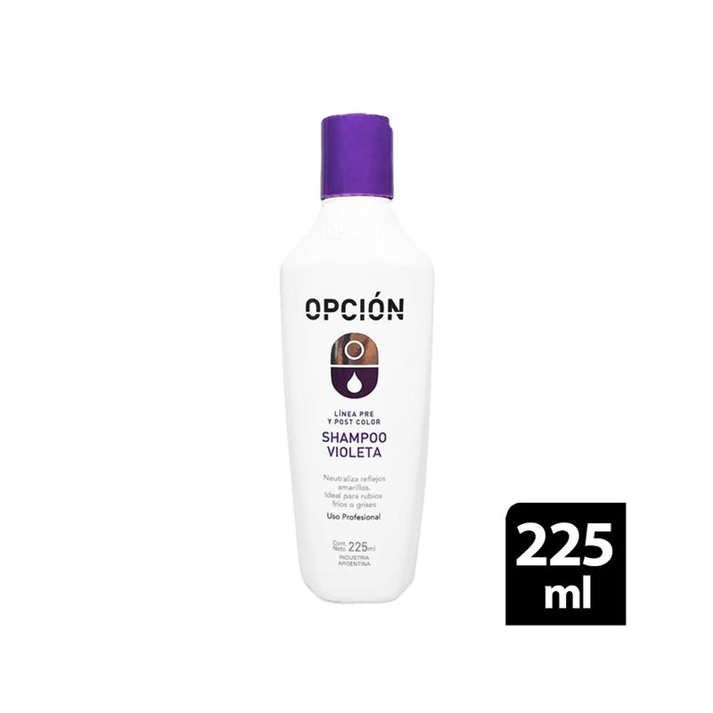 Shampoo Matizador Violeta 225 ml Opción
