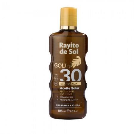 Aceite Bronceador Gold FPS30 195ml Rayito de Sol