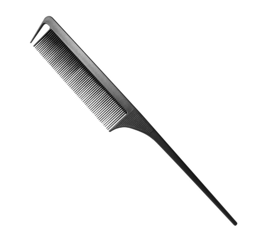 Peine Carbono con Cola y Separador de Mechas Jessamy