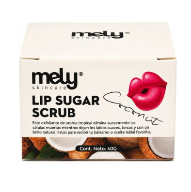Exfoliante Labial de Azúcar con Ceramida y Coco Mely