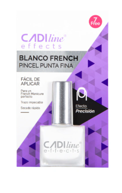 Esmalte Blanco French Pincel Punta Fina Cadi Line