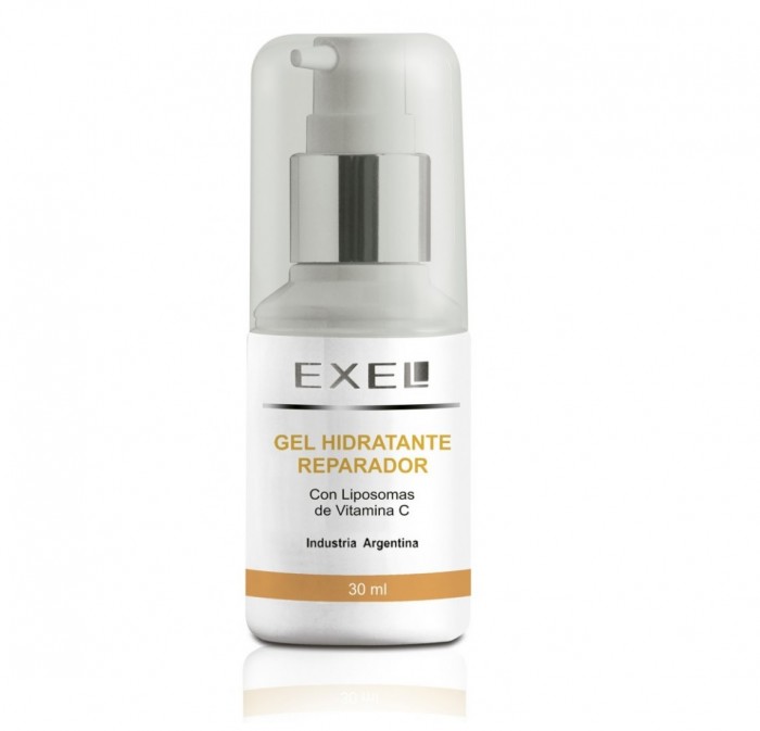 Gel Hidratante Reparador con Liposomas y Vitamina E Frasco Exel 30ml