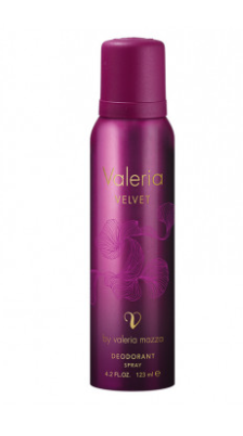 Desodorante Velvet 123 ml Valeria Mazza